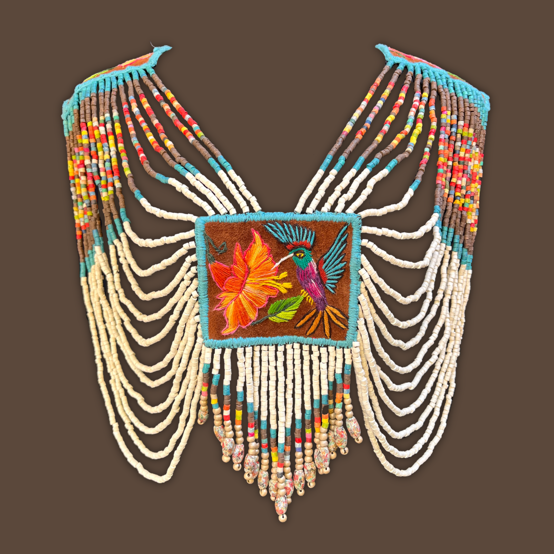 Body Jewelry with Beaded Chains Warrior Santiago Birds Colibri