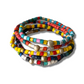 Pulseras de cuentas de barro, elásticas - "Pack Solidario"