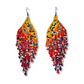 Light, Statement Earrings - "Lean Tikal Synergy Rainbow"