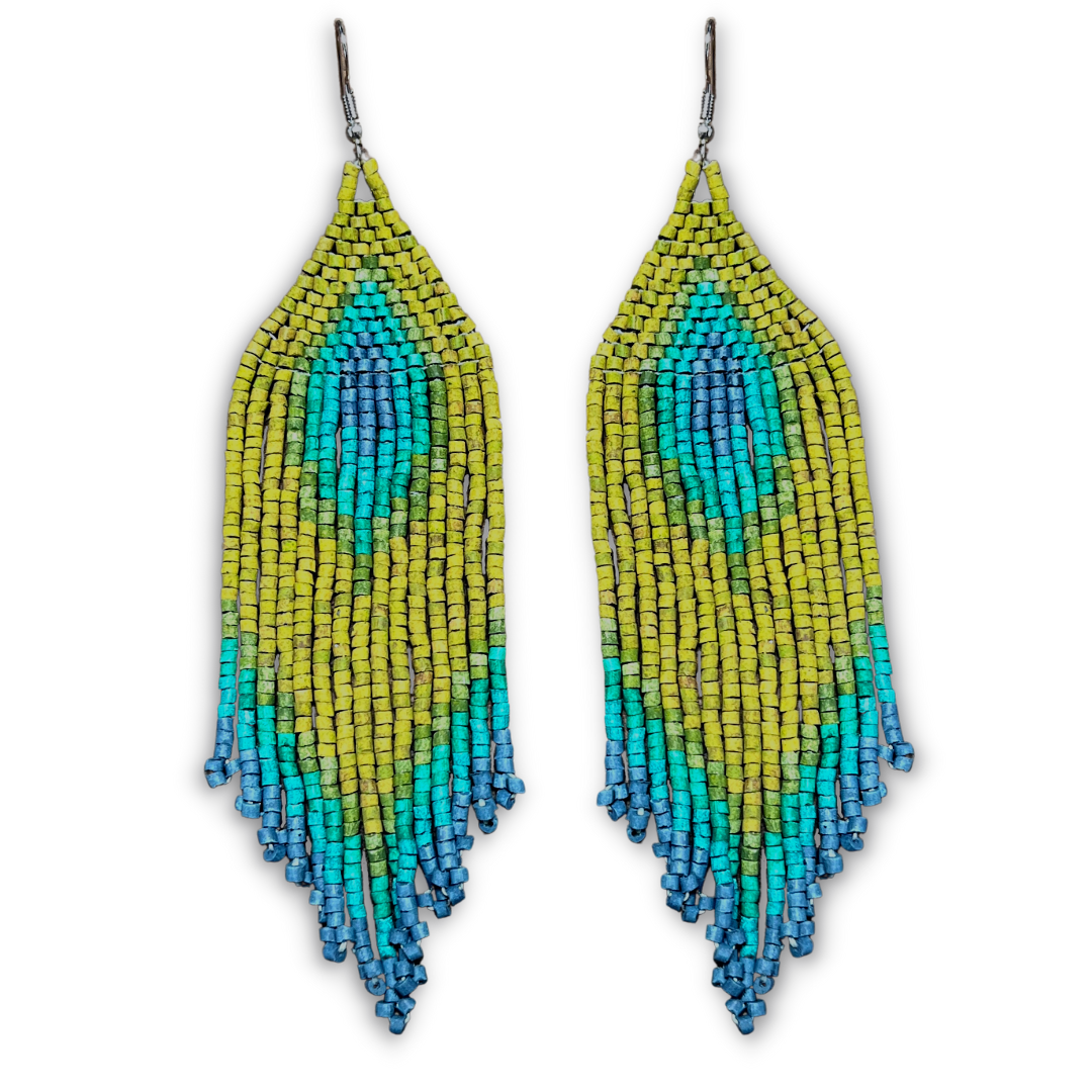 Lightweight Fringe Earrings - Tikal Impacto Diamond