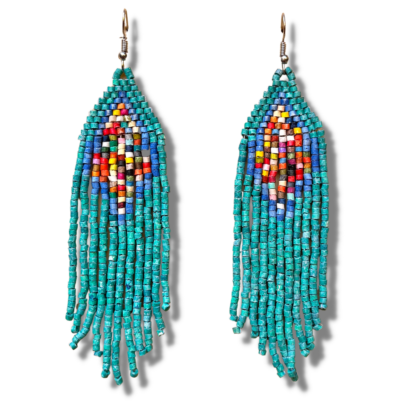Lightweight, Statement Earrings - "Lean Tikal Diamond"