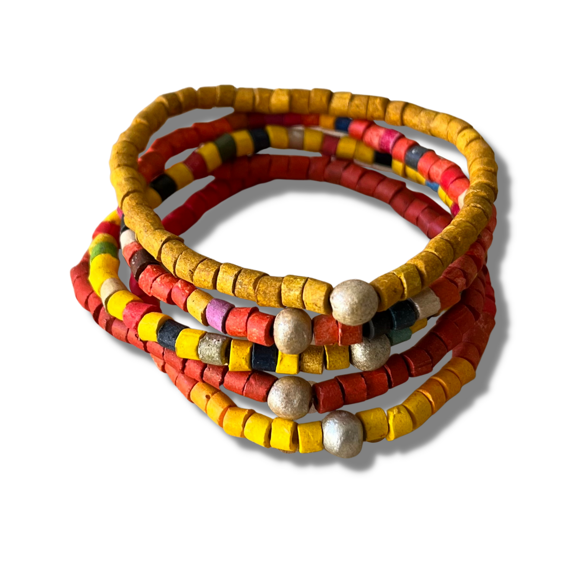 Colorful Beads Egyptian Style Collar Necklace, Jewelry, Multicoloured