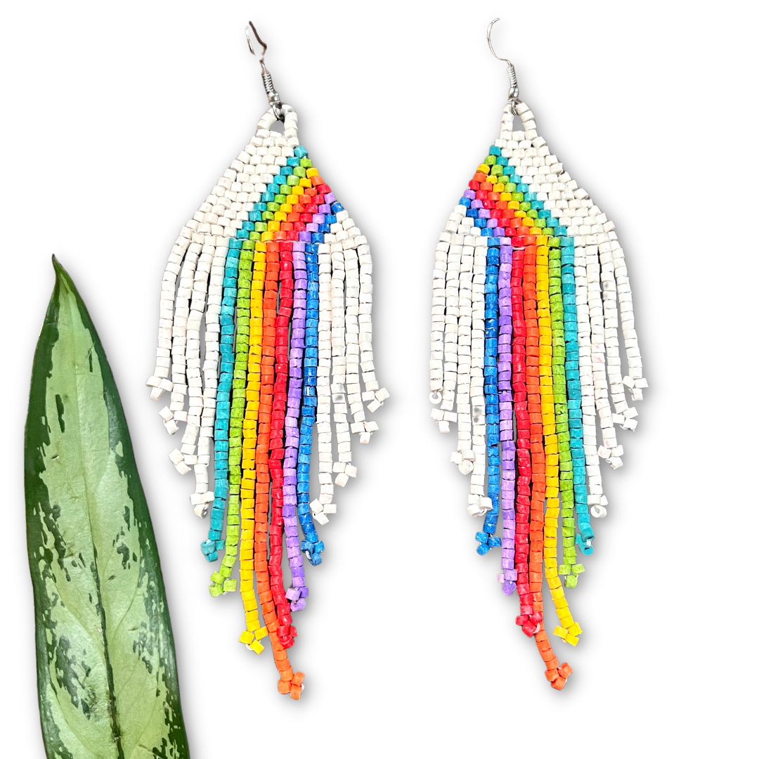 Lightweight, Beaded Earrings 🌈 The Rainbow Collection 🌈