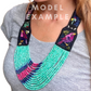 Embroidered Birds Textile Necklaces - "Santiago x Zunil"