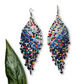 Light, Statement Earrings - "Lean Tikal Synergy Rainbow"