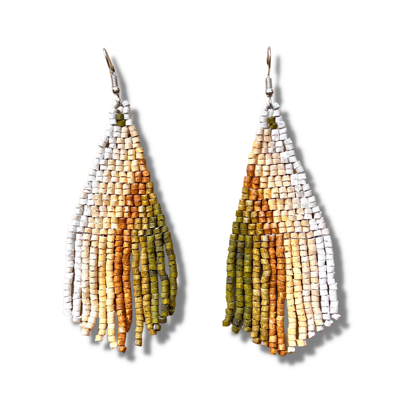 Ultra Lightweight, Beaded Earrings - "Lean Drop Synergy"