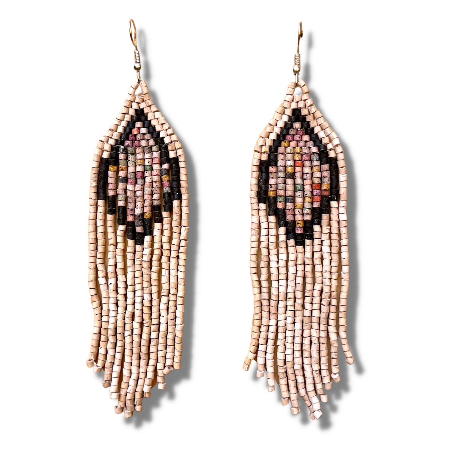 Lightweight, Statement Earrings - "Lean Tikal Diamond"