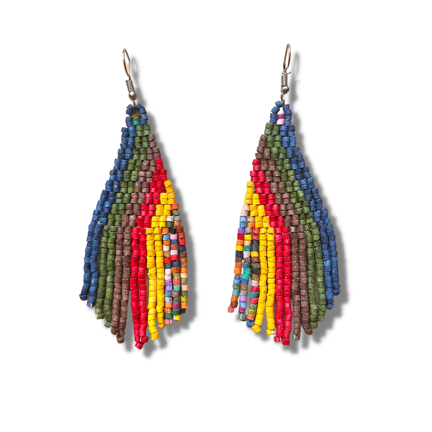 Ultra Lightweight, Beaded Earrings - "Lean Drop Synergy"