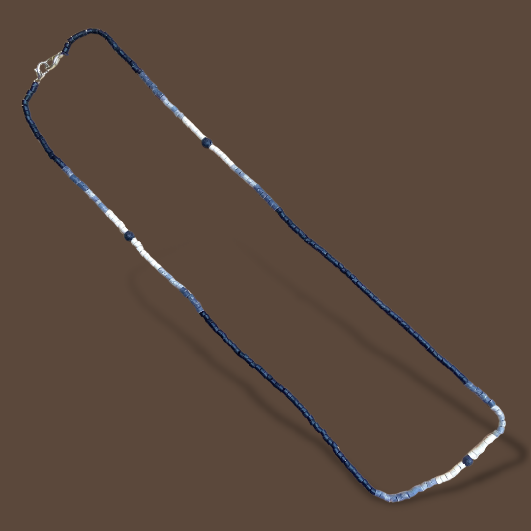 Multiusos, collar de cuentas y cadena de cordón, hecho a mano