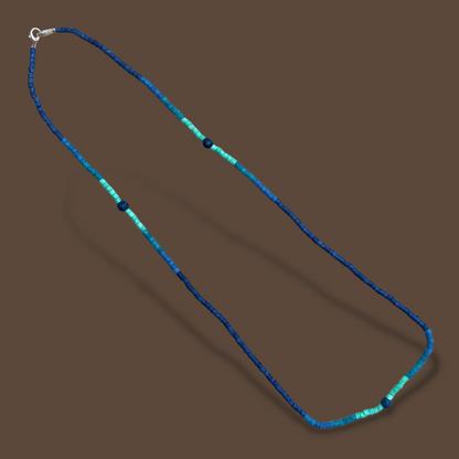 Multiusos, collar de cuentas y cadena de cordón, hecho a mano