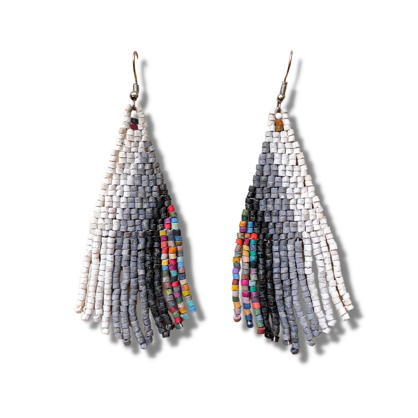 Ultra Lightweight, Beaded Earrings - "Lean Drop Synergy"