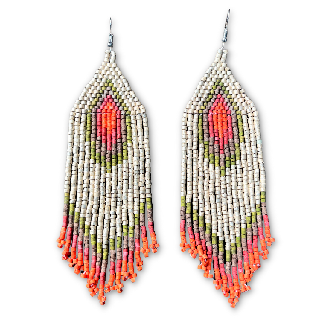 Lightweight Fringe Earrings - Tikal Impacto Diamond