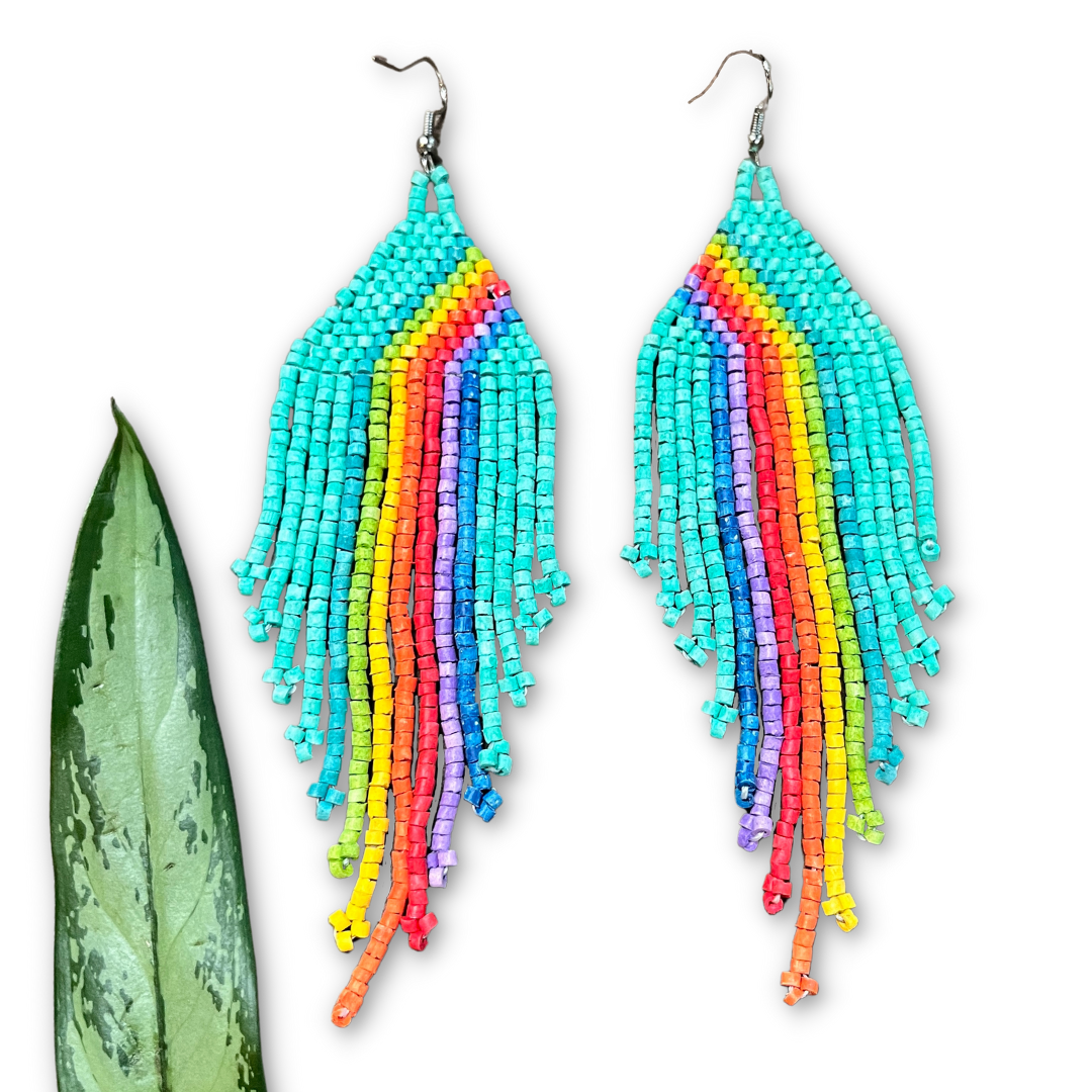 Lightweight, Beaded Earrings 🌈 The Rainbow Collection 🌈