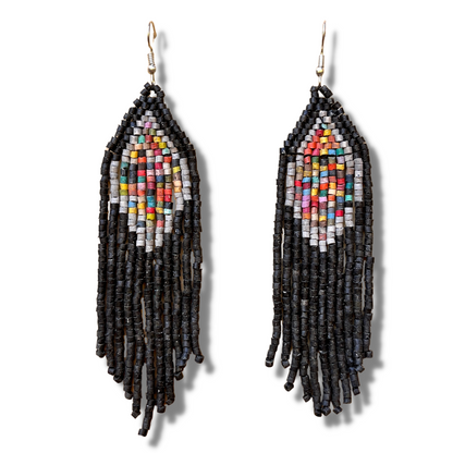 Lightweight, Statement Earrings - "Lean Tikal Diamond"