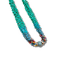 Beaded torsade necklace with jade - "Poporopo Jade"
