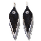 Ceramic-beaded, Fringe Earrings - Slim Tikal Spot