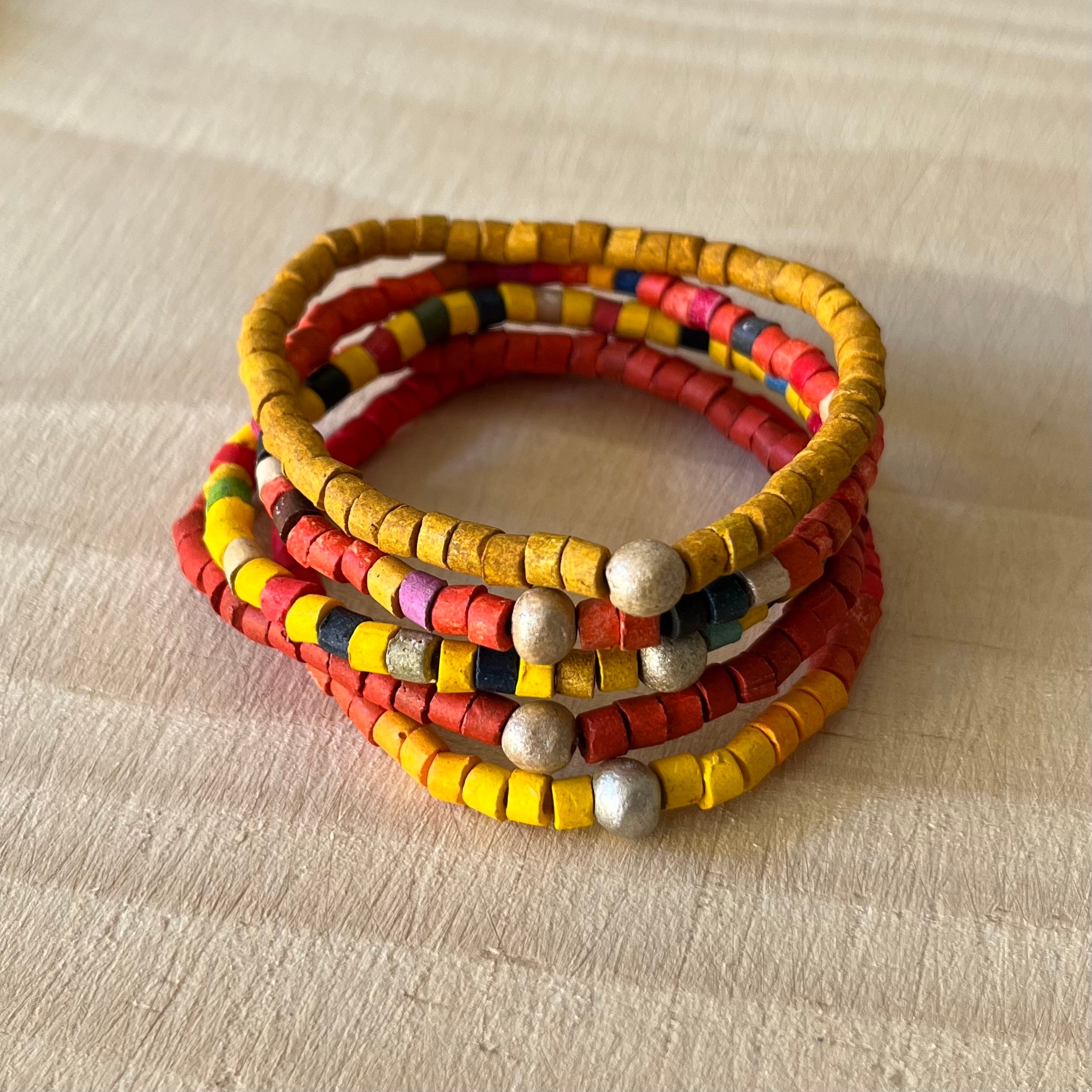 Multi-Color Bead Stretch Bracelet – Alison + Aubrey