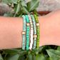 Pulseras de cuentas de barro, elásticas - "Pack Solidario"