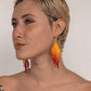 Pendientes colgantes con cuentas ligeras - "Lean Tikal Synergy", hechos a mano