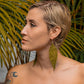 Aretes con flecos y cuentas - "Slim Tikal Jun"