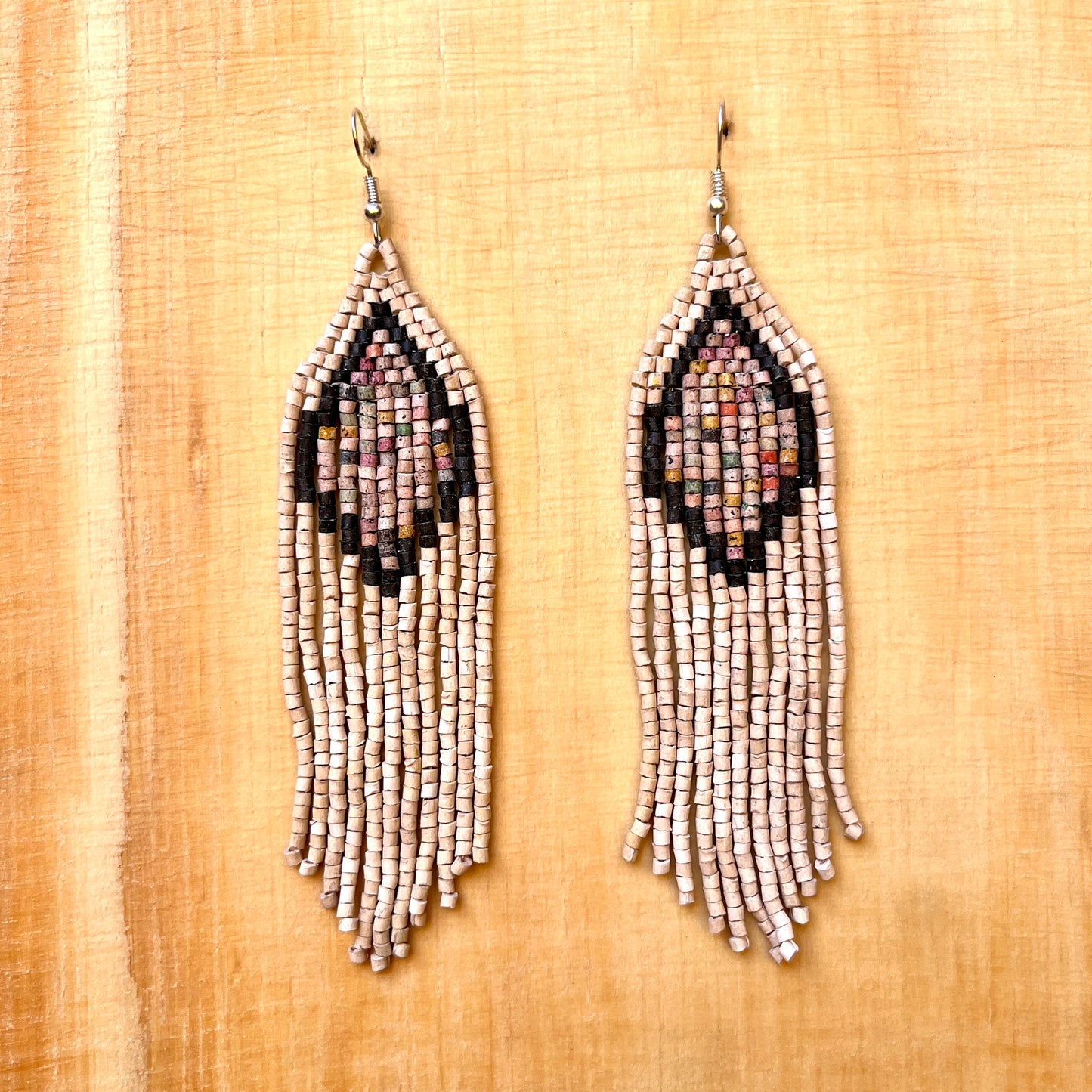 Lightweight, Statement Earrings - "Lean Tikal Diamond"
