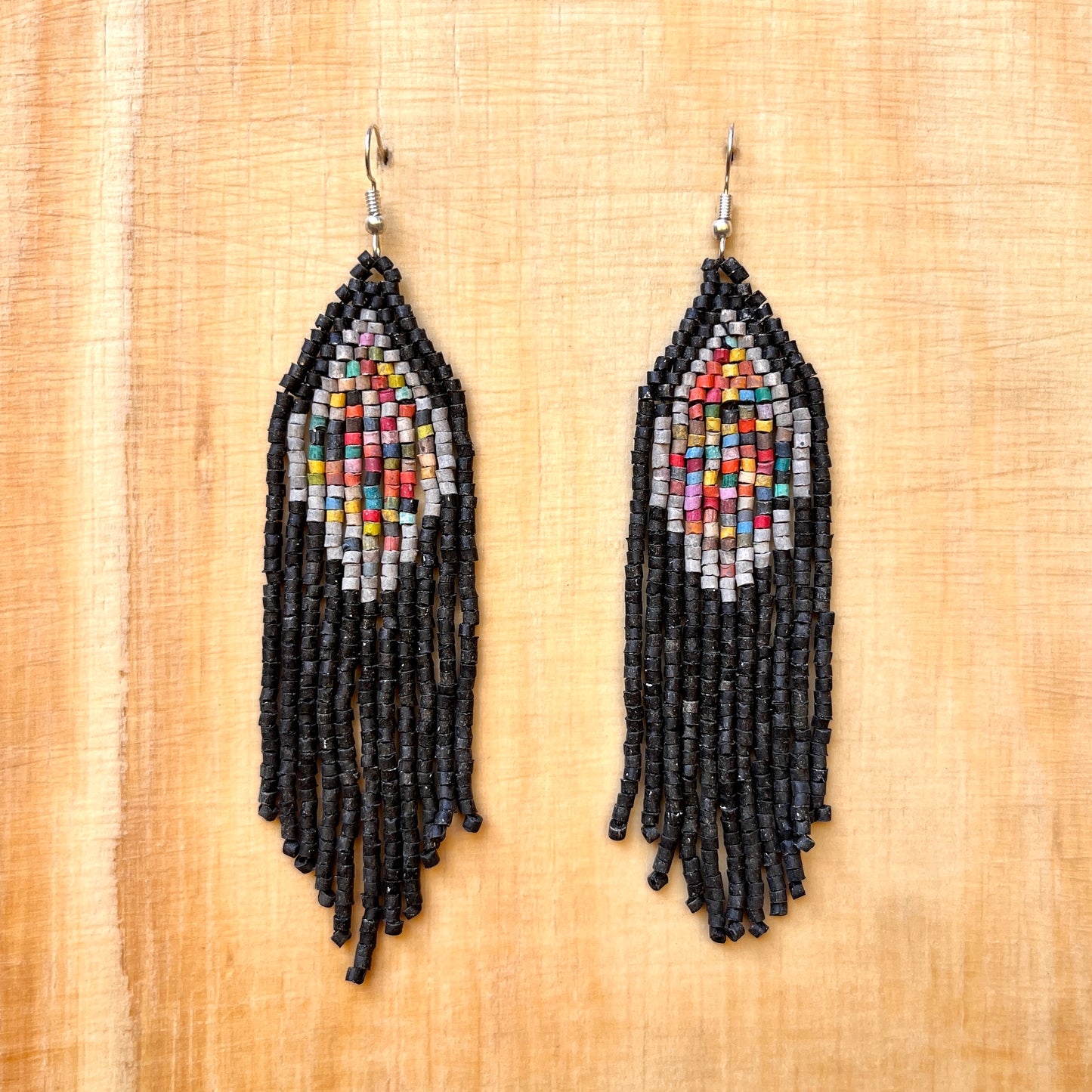 Lightweight, Statement Earrings - "Lean Tikal Diamond"