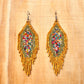 Aretes de cuentas ligeras - "Lean Tikal Diamond"