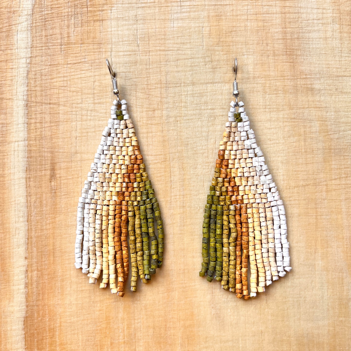 Ultra Lightweight, Beaded Earrings - "Lean Drop Synergy"