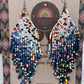 Light, Statement Earrings - "Lean Tikal Synergy Rainbow"