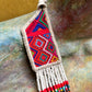 Collares con tejido ceremonial y cadenas de pedrería - "Aguacatán Blancos"