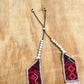 Collares con tejido ceremonial y cadenas de pedrería - "Aguacatán Blancos"