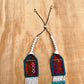 Collares con tejido ceremonial y cadenas de pedrería - "Aguacatán Blancos"