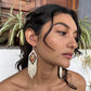 Lightweight, Statement Earrings - "Lean Tikal Diamond"