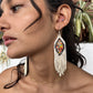 Lightweight, Statement Earrings - "Lean Tikal Diamond"