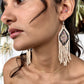 Lightweight, Statement Earrings - "Lean Tikal Diamond"