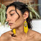 Lightweight, Statement Earrings - "Lean Tikal Diamond"