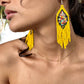 Lightweight, Statement Earrings - "Lean Tikal Diamond"