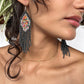 Lightweight, Statement Earrings - "Lean Tikal Diamond"