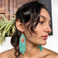 Lightweight, Statement Earrings - "Lean Tikal Diamond"