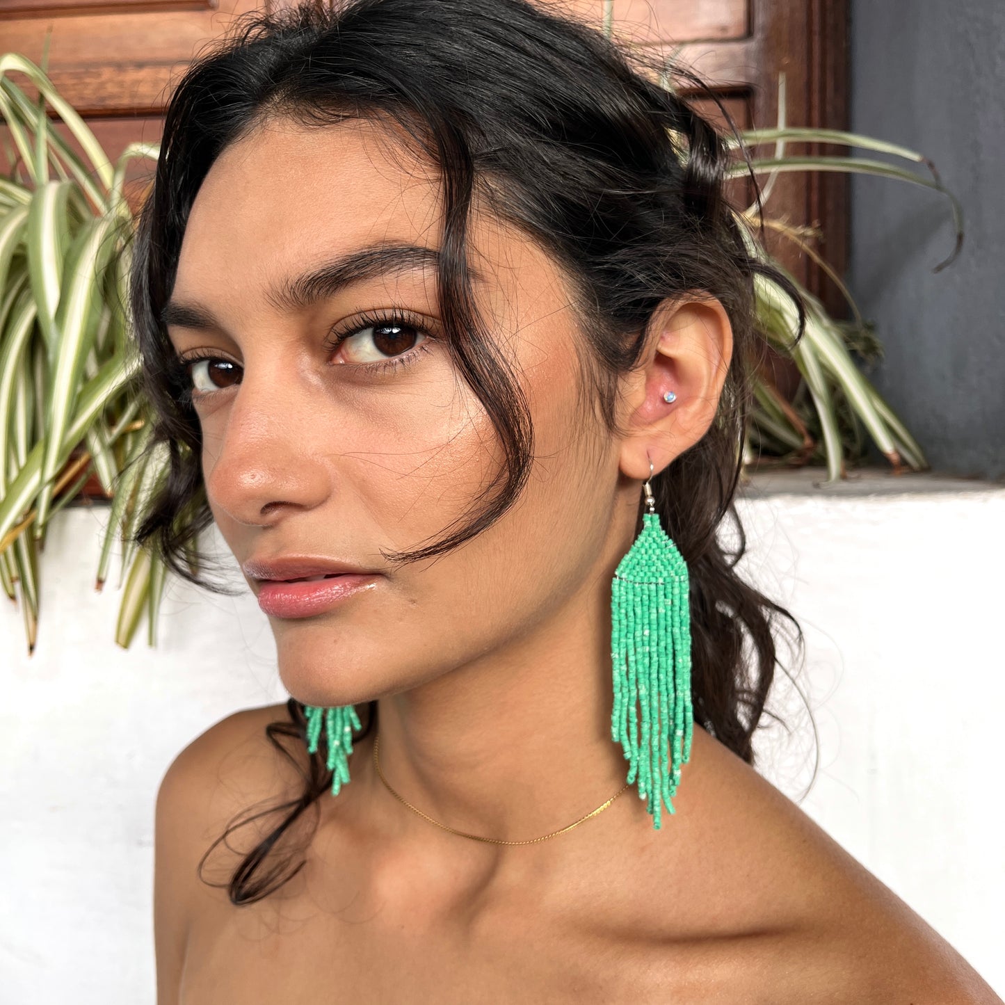 Lightweight, Statement Earrings - "Lean Tikal Jun"