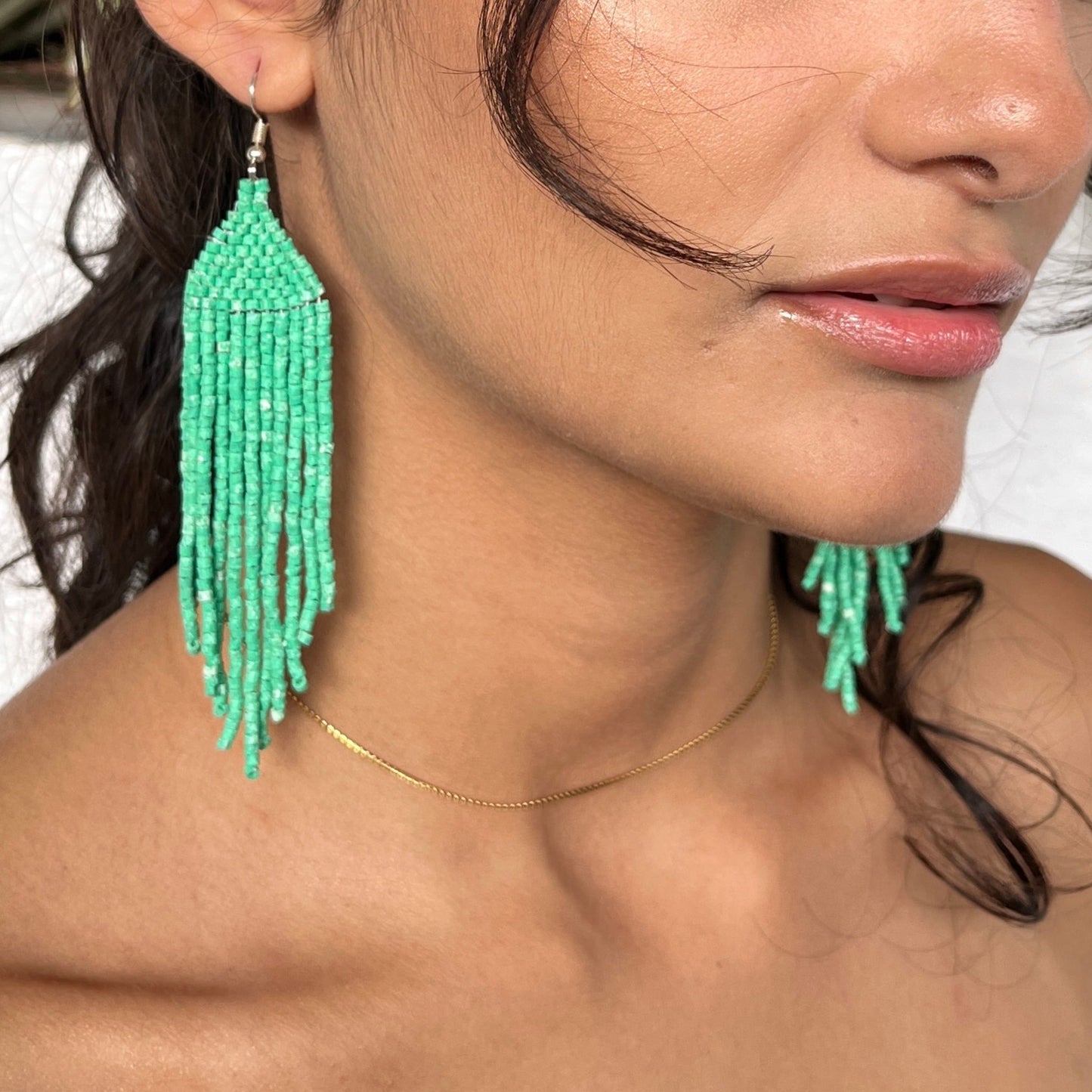 Lightweight, Statement Earrings - "Lean Tikal Jun"