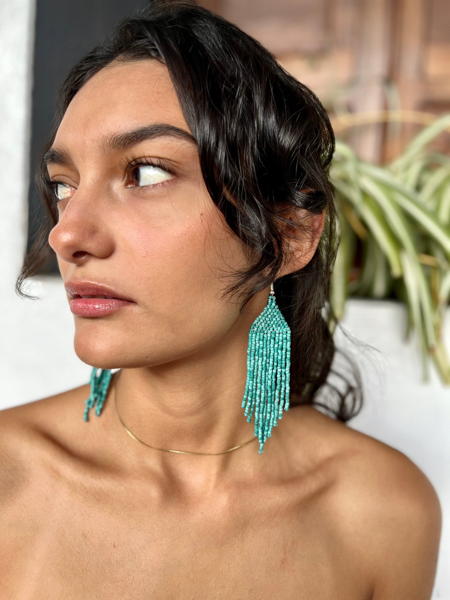 Lightweight, Statement Earrings - "Lean Tikal Jun"