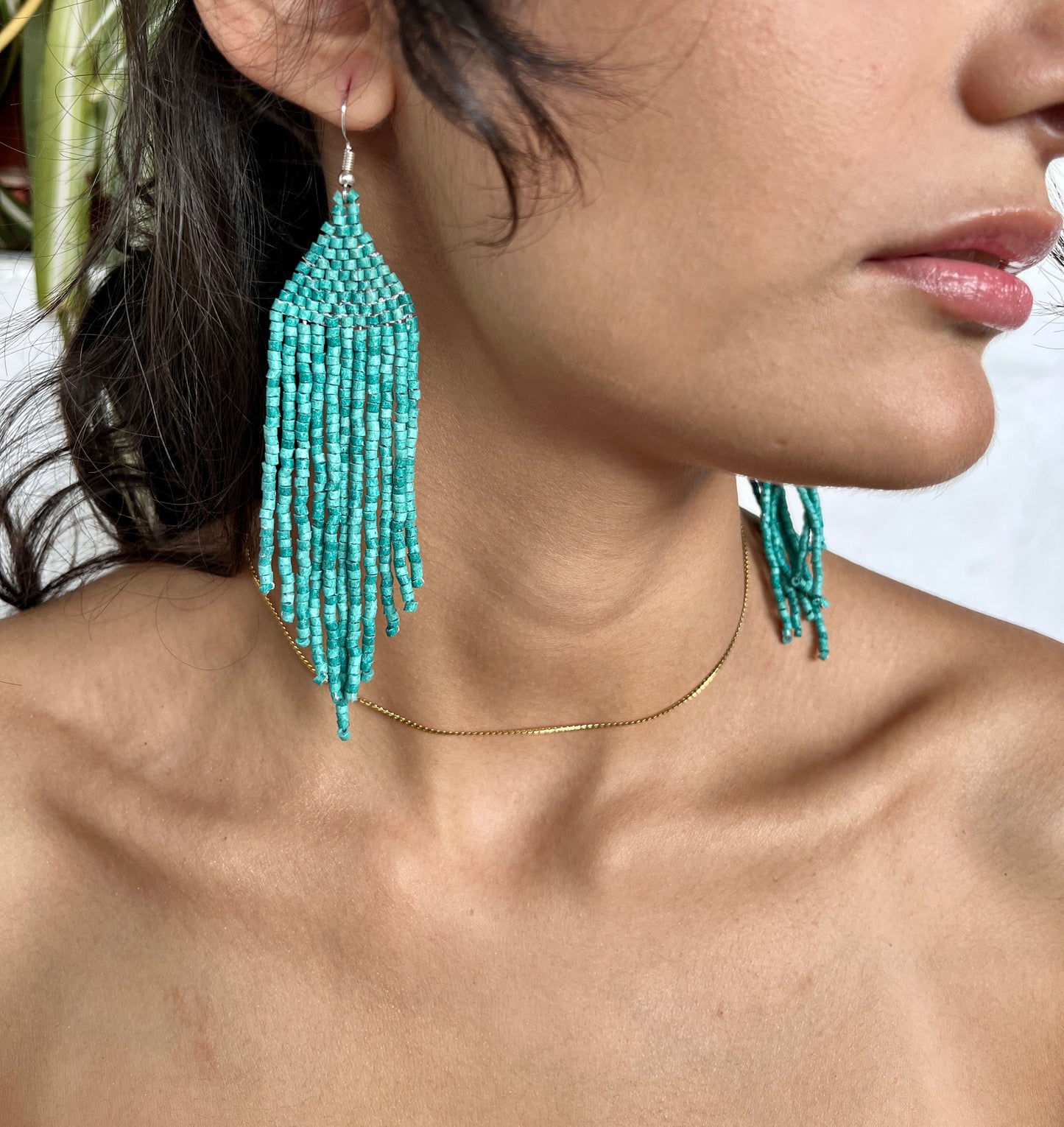 Lightweight, Statement Earrings - "Lean Tikal Jun"