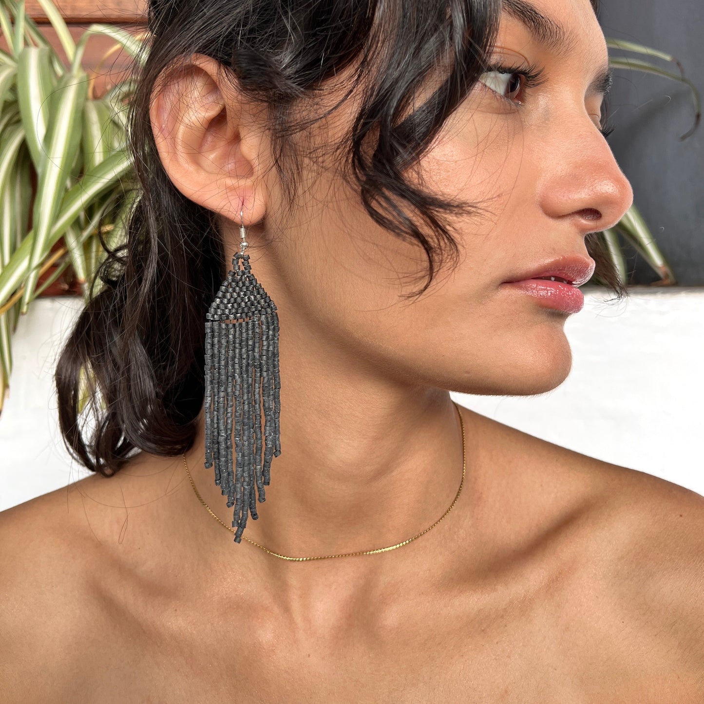 Lightweight, Statement Earrings - "Lean Tikal Jun"