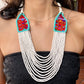 Collares con tejido ceremonial y cadenas de pedrería - "Aguacatán Blancos"