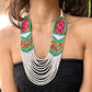 Collares con tejido ceremonial y cadenas de pedrería - "Aguacatán Blancos"