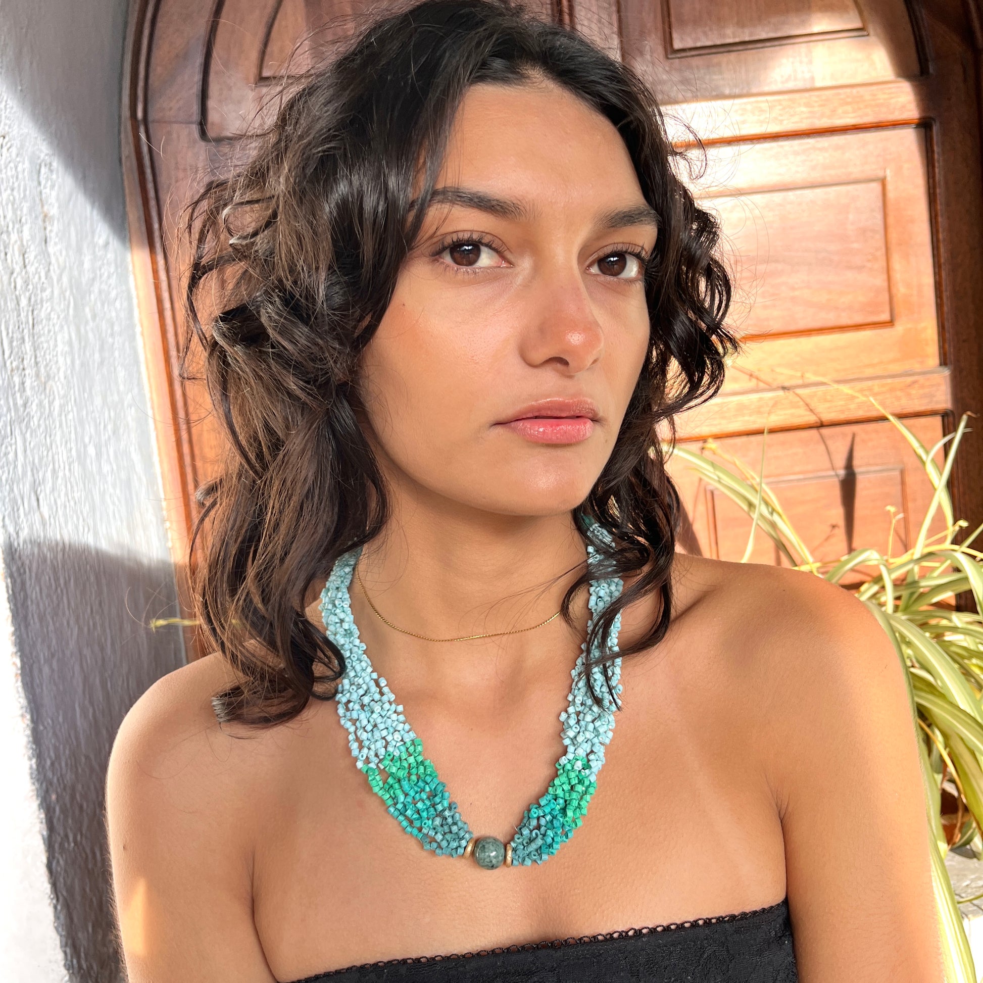 Frugal perdón Oficiales Collar torsade de cuentas con jade - "Poporopo Jade" – Los Colores de la  Tierra - Handmade Jewelry as colorful as you 🌈