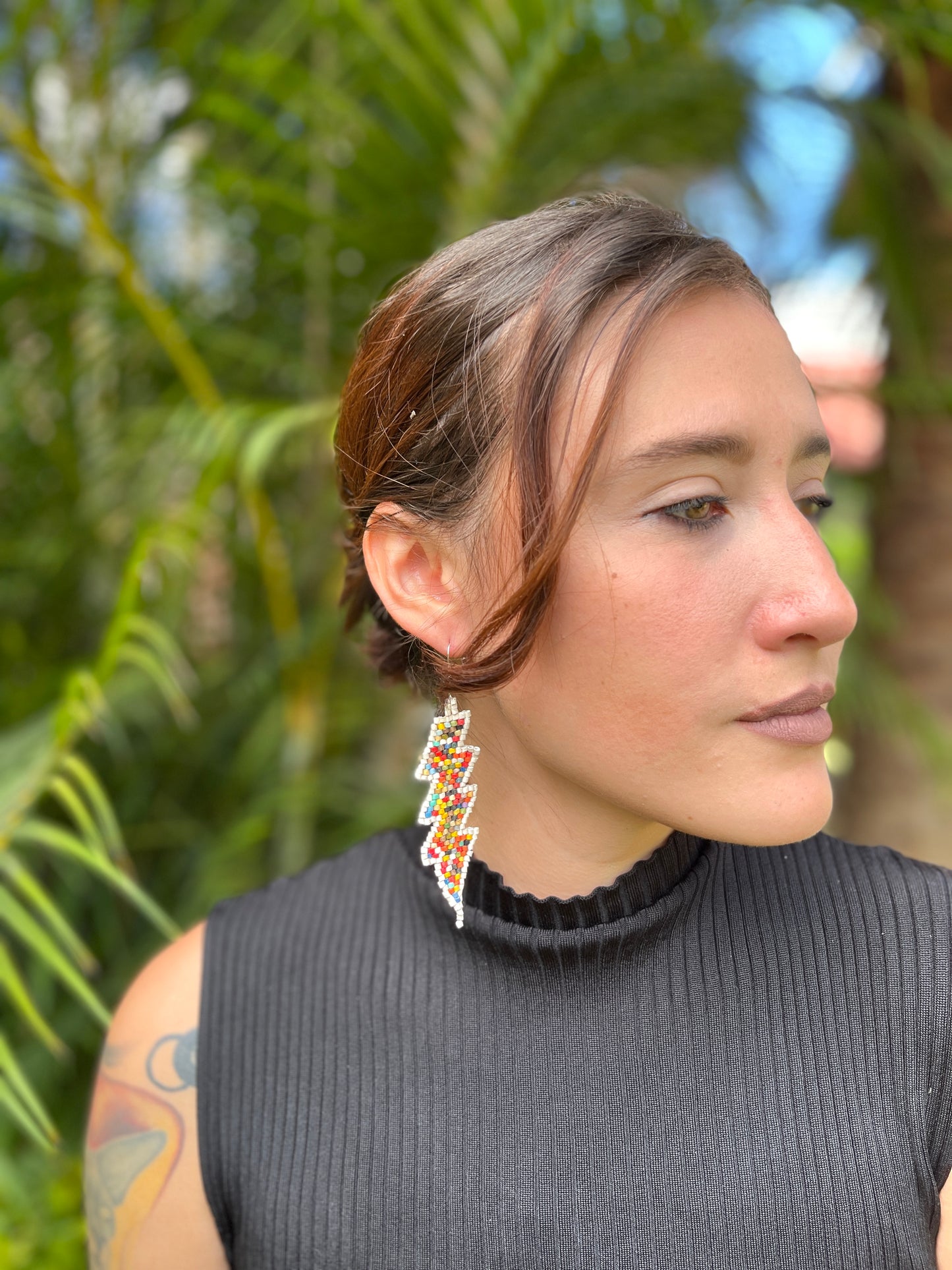 Lightweight Handmade Lightning Bolt Earrings
