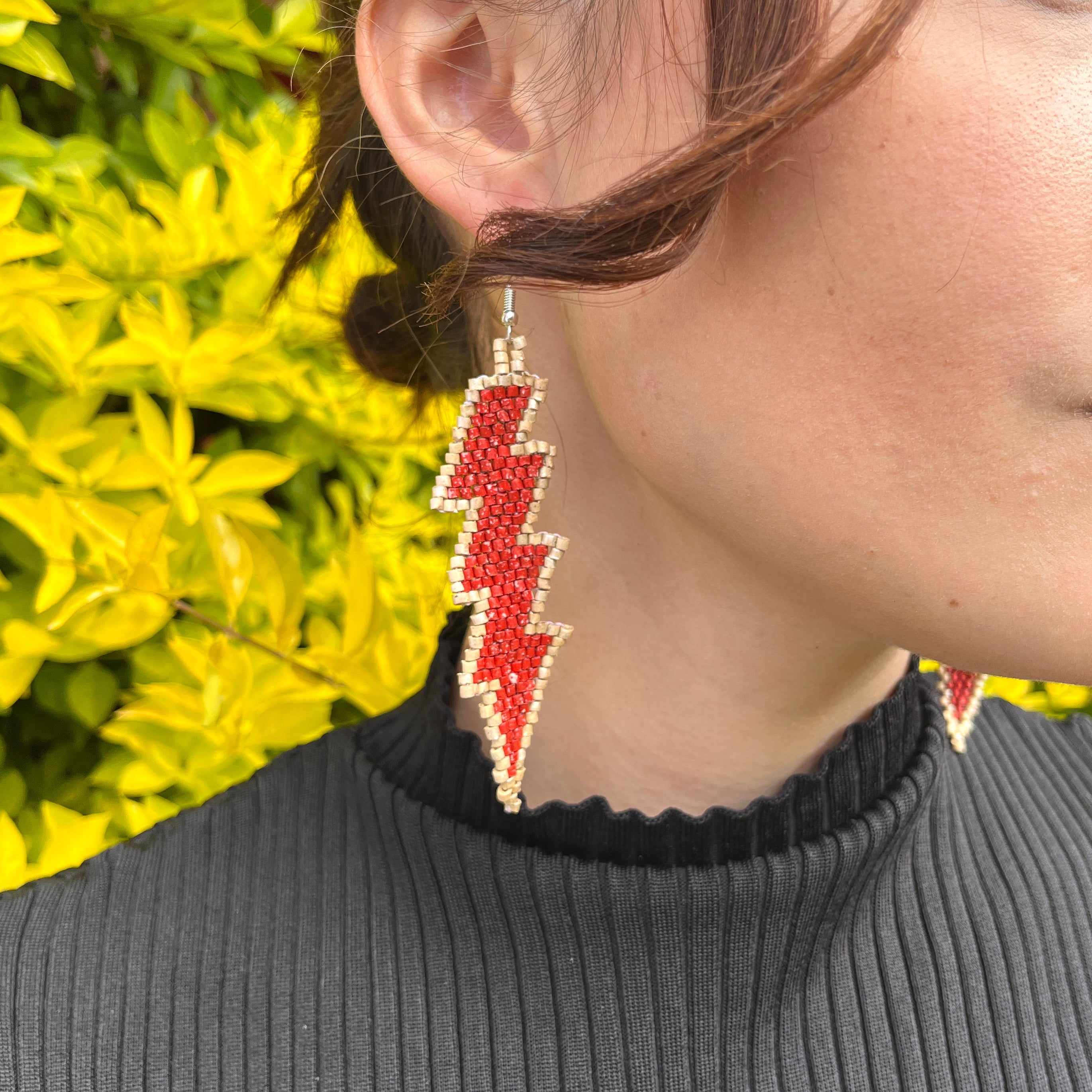 Mignonne lightning bolt earrings deals