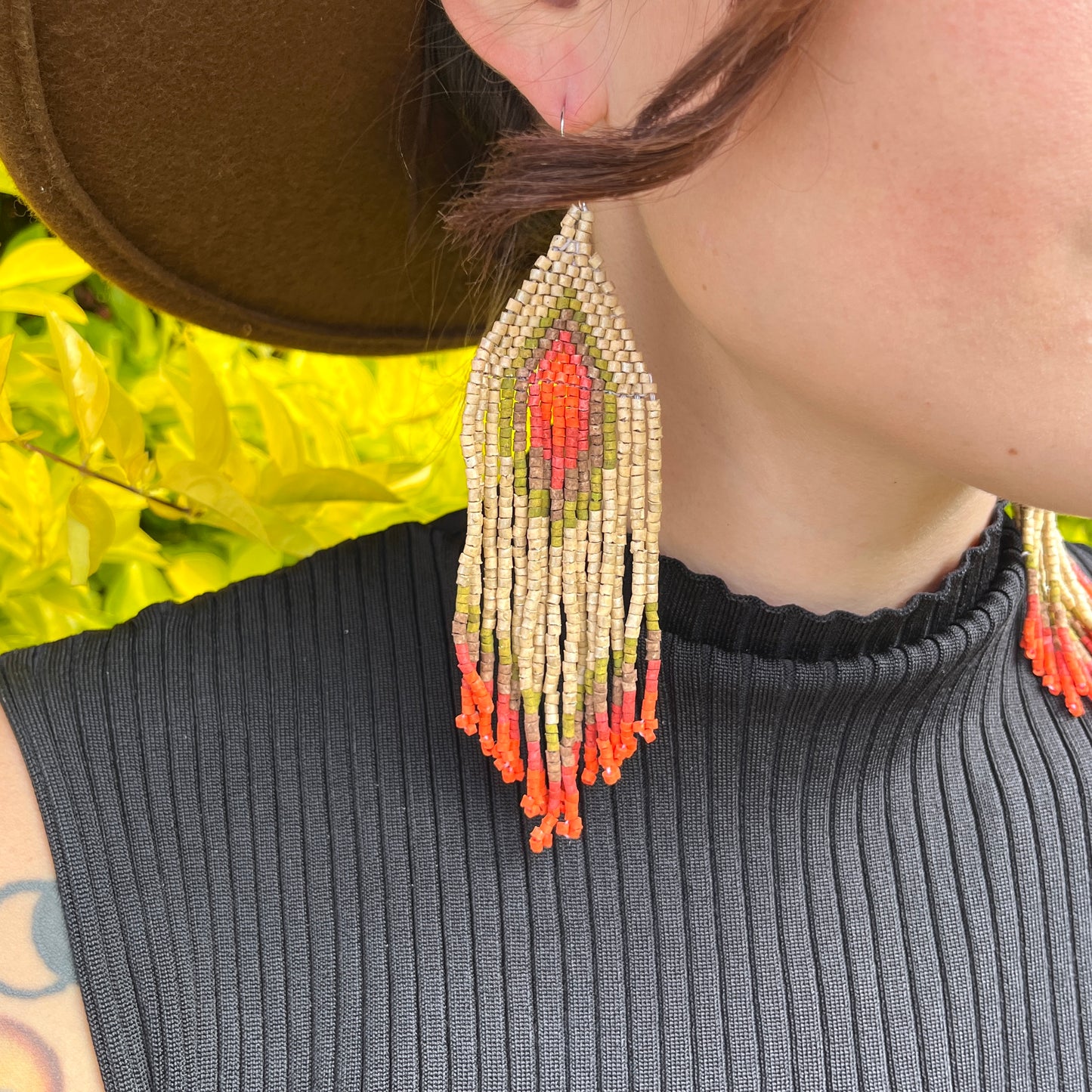 Lightweight Fringe Earrings - Tikal Impacto Diamond